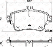 ADB02151 Sada brzdových destiček, kotoučová brzda ANL Braking COMLINE