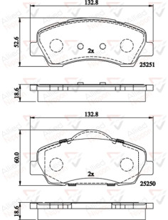 ADB02199 Sada brzdových destiček, kotoučová brzda ANL Braking COMLINE