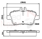 ADB02209 Sada brzdových destiček, kotoučová brzda ANL Braking COMLINE