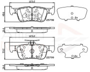 ADB02243 Sada brzdových destiček, kotoučová brzda ANL Braking COMLINE