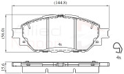 ADB02305 Sada brzdových destiček, kotoučová brzda ANL Braking COMLINE