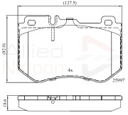 ADB02347 Sada brzdových destiček, kotoučová brzda ANL Braking COMLINE