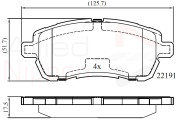 ADB02361 Sada brzdových destiček, kotoučová brzda ANL Braking COMLINE