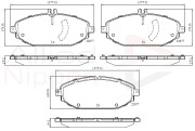 ADB02364 Sada brzdových destiček, kotoučová brzda ANL Braking COMLINE