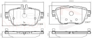 ADB02366 Sada brzdových destiček, kotoučová brzda ANL Braking COMLINE