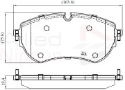 ADB02456 Sada brzdových destiček, kotoučová brzda ANL Braking COMLINE