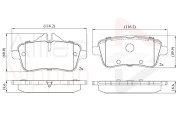 ADB02642 Sada brzdových destiček, kotoučová brzda ANL Braking COMLINE