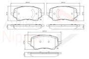 ADB02740 Sada brzdových destiček, kotoučová brzda ANL Braking COMLINE