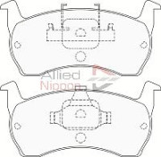 ADB0324 Sada brzdových destiček, kotoučová brzda ANL Braking COMLINE