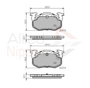 ADB0522 Sada brzdových destiček, kotoučová brzda ANL Braking COMLINE