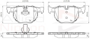 ADB06001 Sada brzdových destiček, kotoučová brzda ANL Braking COMLINE