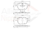 ADB06003 Sada brzdových destiček, kotoučová brzda ANL Braking COMLINE