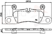 ADB06048 Sada brzdových destiček, kotoučová brzda ANL Braking COMLINE