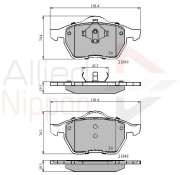 ADB0715 Sada brzdových destiček, kotoučová brzda ANL Braking COMLINE