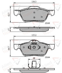 ADB0739 Sada brzdových destiček, kotoučová brzda ANL Braking COMLINE