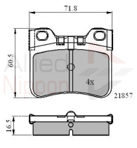 ADB0771 Sada brzdových destiček, kotoučová brzda ANL Braking COMLINE