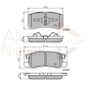 ADB0905 Sada brzdových destiček, kotoučová brzda ANL Braking COMLINE