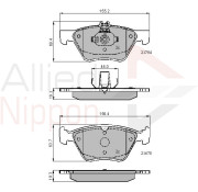 ADB0913 Sada brzdových destiček, kotoučová brzda ANL Braking COMLINE