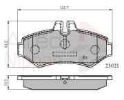 ADB0914 Sada brzdových destiček, kotoučová brzda ANL Braking COMLINE