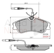 ADB1174 Sada brzdových destiček, kotoučová brzda ANL Braking COMLINE