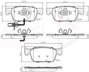 ADB12352 Sada brzdových destiček, kotoučová brzda ANL Braking COMLINE
