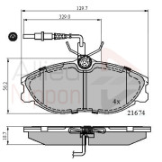 ADB1340 Sada brzdových destiček, kotoučová brzda ANL Braking COMLINE