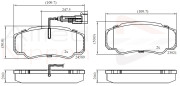 ADB16032 Sada brzdových destiček, kotoučová brzda ANL Braking COMLINE