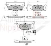 ADB1707 Sada brzdových destiček, kotoučová brzda ANL Braking COMLINE