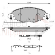 ADB21121 Sada brzdových destiček, kotoučová brzda ANL Braking COMLINE