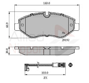 ADB21555 Sada brzdových destiček, kotoučová brzda ANL Braking COMLINE