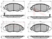 ADB31107 Sada brzdových destiček, kotoučová brzda ANL Braking COMLINE