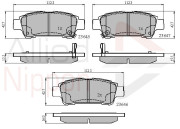 ADB31133 Sada brzdových destiček, kotoučová brzda ANL Braking COMLINE