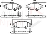 ADB31152 Sada brzdových destiček, kotoučová brzda ANL Braking COMLINE