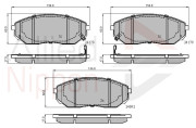 ADB31178 Sada brzdových destiček, kotoučová brzda ANL Braking COMLINE