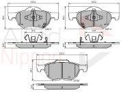 ADB31195 Sada brzdových destiček, kotoučová brzda ANL Braking COMLINE