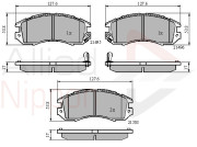 ADB3127 Sada brzdových destiček, kotoučová brzda ANL Braking COMLINE