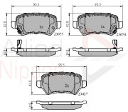 ADB31551 Sada brzdových destiček, kotoučová brzda ANL Braking COMLINE