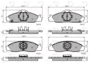 ADB31746 Sada brzdových destiček, kotoučová brzda ANL Braking COMLINE