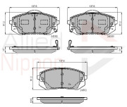 ADB31768 Sada brzdových destiček, kotoučová brzda ANL Braking COMLINE