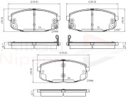 ADB31798 Sada brzdových destiček, kotoučová brzda ANL Braking COMLINE