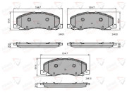 ADB32003 Sada brzdových destiček, kotoučová brzda ANL Braking COMLINE