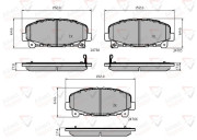 ADB32010 Sada brzdových destiček, kotoučová brzda ANL Braking COMLINE