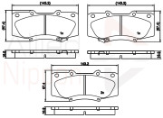 ADB32137 Sada brzdových destiček, kotoučová brzda ANL Braking COMLINE