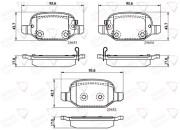 ADB32139 Sada brzdových destiček, kotoučová brzda ANL Braking COMLINE