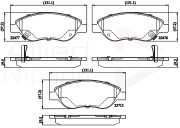 ADB32213 Sada brzdových destiček, kotoučová brzda ANL Braking COMLINE
