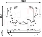 ADB32216 Sada brzdových destiček, kotoučová brzda ANL Braking COMLINE