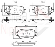 ADB32239 Sada brzdových destiček, kotoučová brzda ANL Braking COMLINE