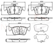 ADB32243 Sada brzdových destiček, kotoučová brzda ANL Braking COMLINE