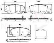 ADB32259 Sada brzdových destiček, kotoučová brzda ANL Braking COMLINE