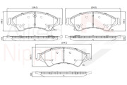 ADB32275 Sada brzdových destiček, kotoučová brzda ANL Braking COMLINE